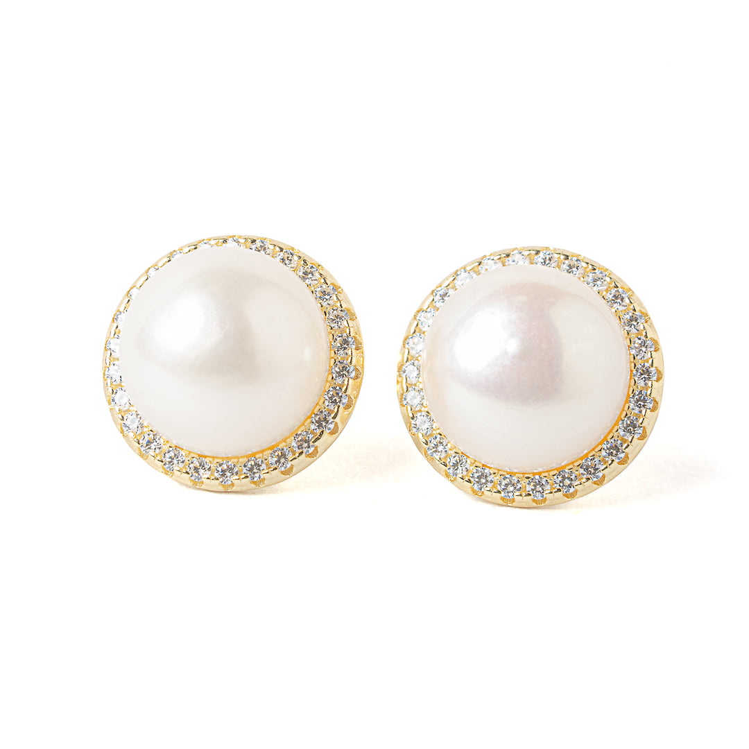 Gold pearl Stud