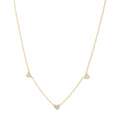 Gold hearts necklace