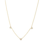 Gold hearts necklace
