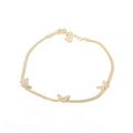 Butterfly gold bracelet
