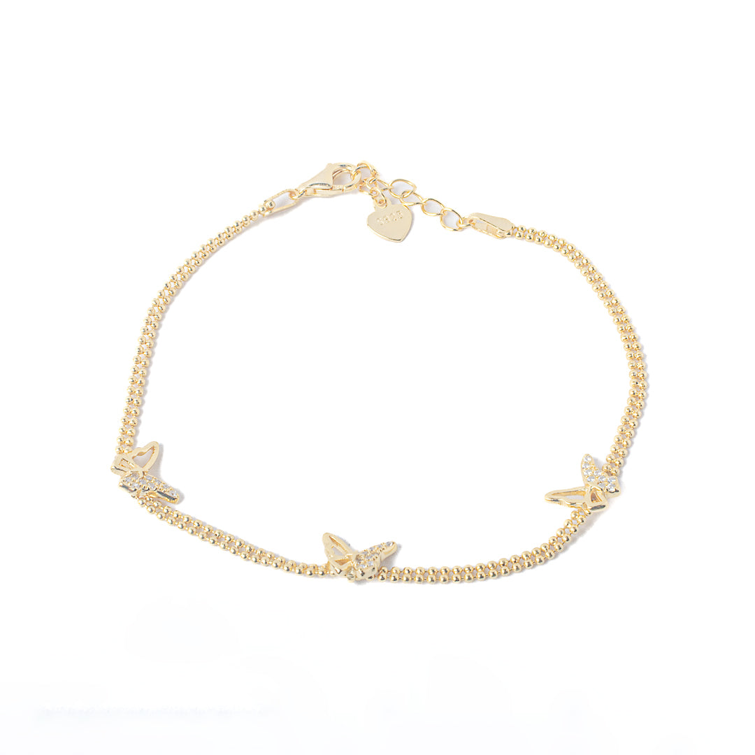 Butterfly gold bracelet