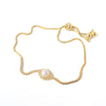 Gold pearl bracelet