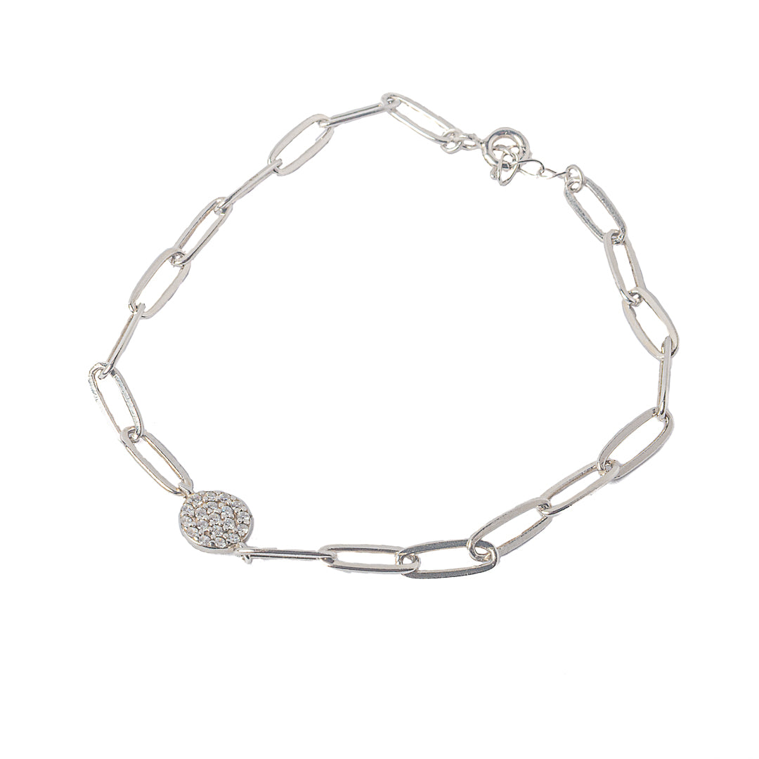Circle zircon bracelet
