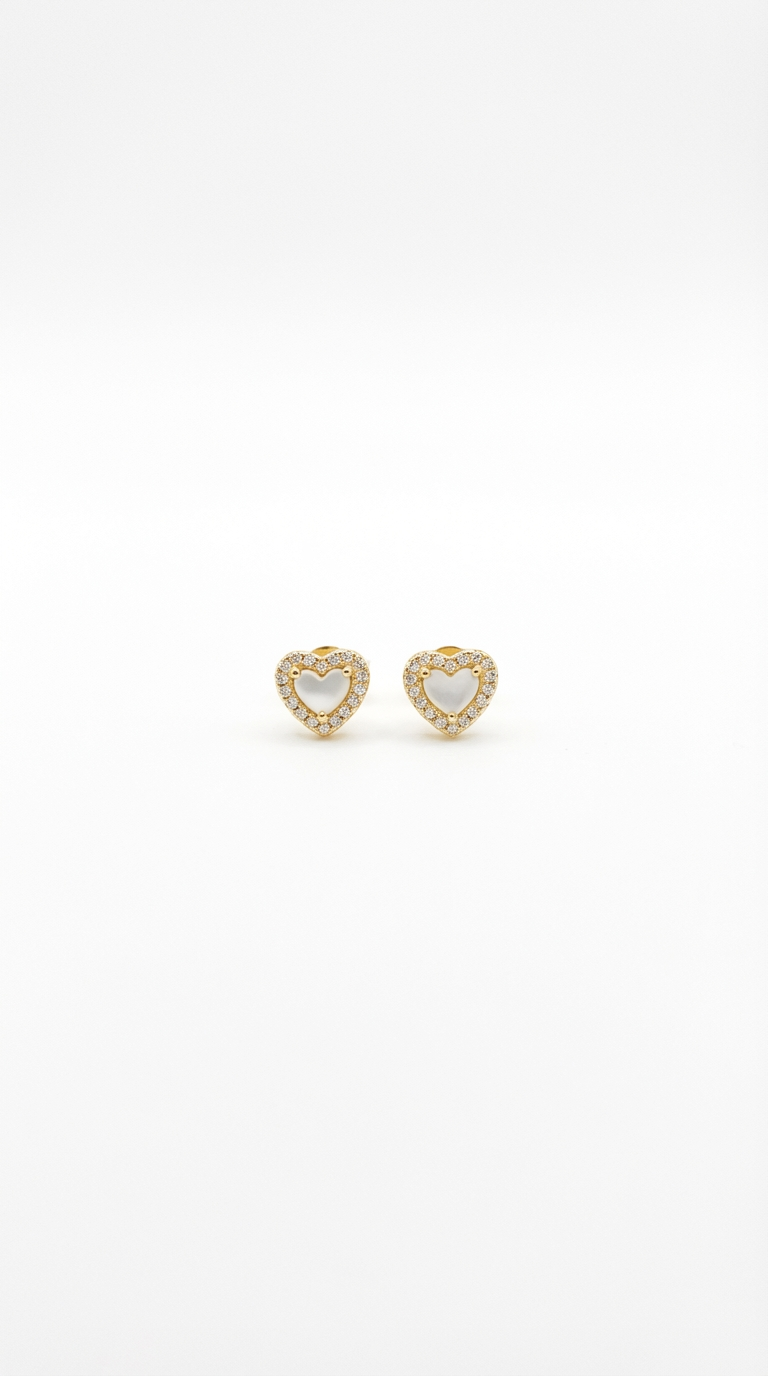 White heart Stud