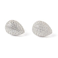Drop silver earring