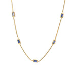 Multi blue necklace