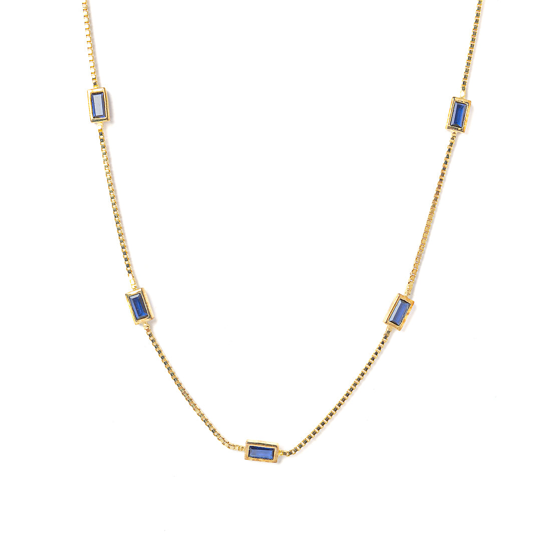 Multi blue necklace