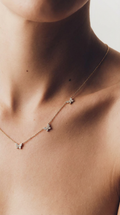 Gold butterflies necklace