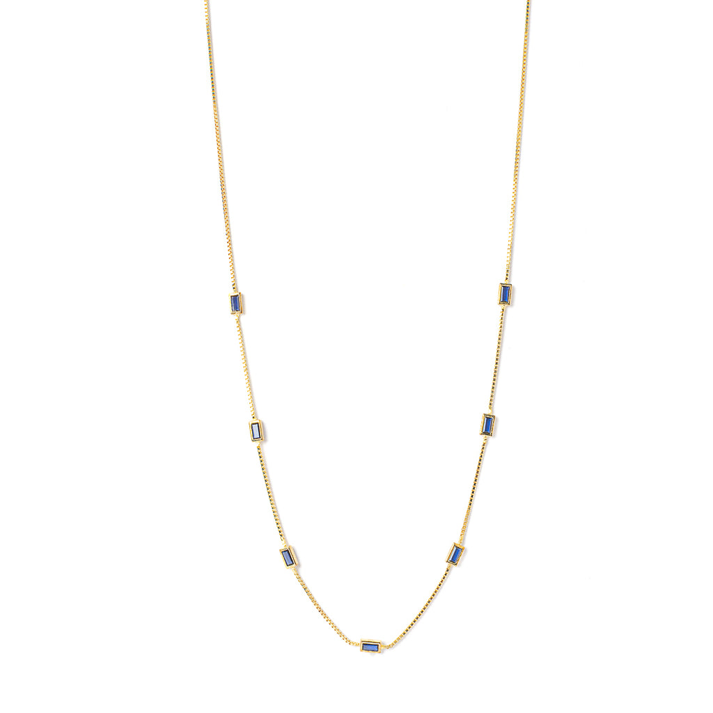 Multi blue necklace