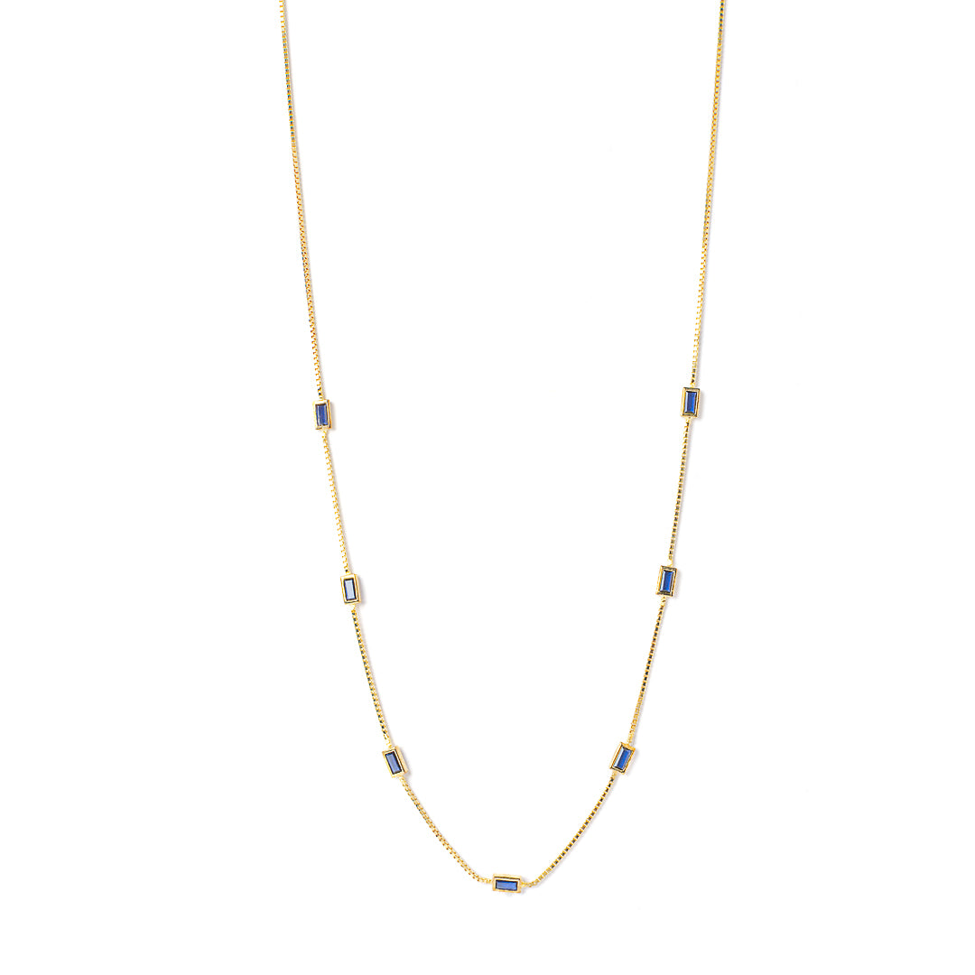 Multi blue necklace