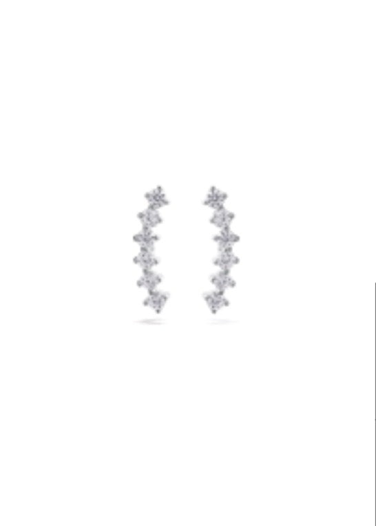 Curve silver Stud