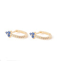 Blue flower earring