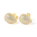 Zircon gold earring