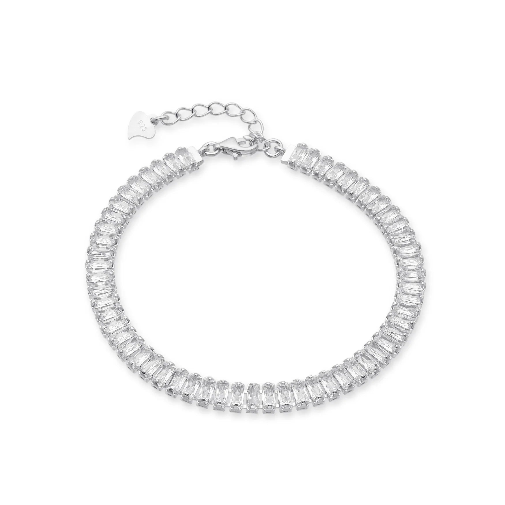 Baguette Silver Bracelet